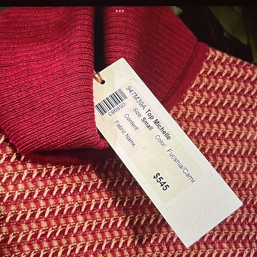 LUCA LUCA sweater size S. Brand new. Great surprise Christmas gift. NEW !!!!